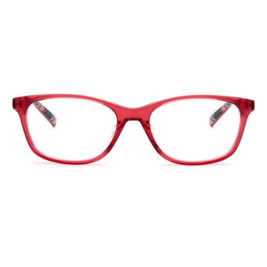 M Missoni Red Acetate Frames with cherry color, eyewear model MMI-0008-8CQ, measures 52/17/140 mm.