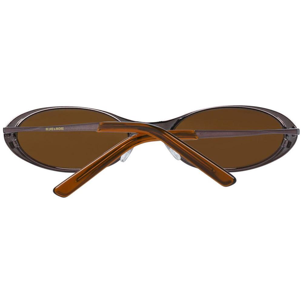 More & More Brown Metal Sunglasses
