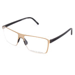 Porsche Brown Metal Frames glasses P8309-C, 56/16/145mm, made in Italy, stylish eyewear for men.