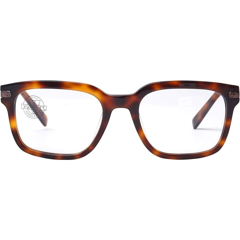 Vuarnet Brown Acetate Frames with clip-on, lens 55mm, bridge 19mm, temple 145mm, optique archive, women's eyewear.