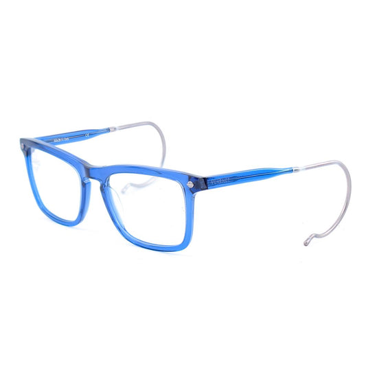 Vuarnet Blue Acetate Frames with flexible pin and optique archive VL1512, featuring dimensions 52/18/110 mm, stylish eyewear for men.