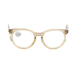 Vuarnet Brown Acetate Frames for women, featuring 50/14/110 mm dimensions, flexible pin, stylish optical design. Color: Brown, material: acetate.