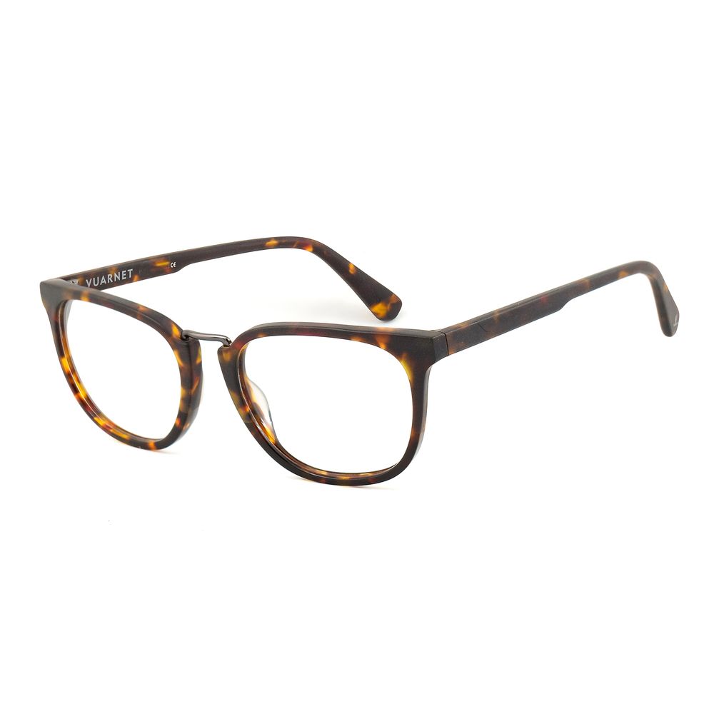 Vuarnet Brown Acetate Frames in Ecaille design, 53/17/145mm dimensions, perfect for men, stylish and durable eyewear.