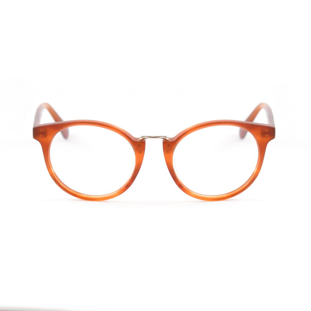 Front view of Vuarnet Brown Acetate Frames for women, model VL16250003, with dimensions 45/12/140 mm, made from acetate material.