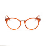 Front view of Vuarnet Brown Acetate Frames for women, model VL16250003, with dimensions 45/12/140 mm, made from acetate material.