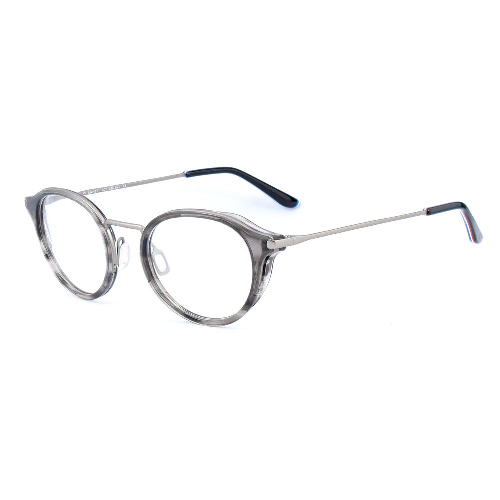 Vuarnet Gray Stainless Steel Frames with hook-on sunglasses, model VL18060003SUN, unisex eyewear, measures 54/17/145mm.