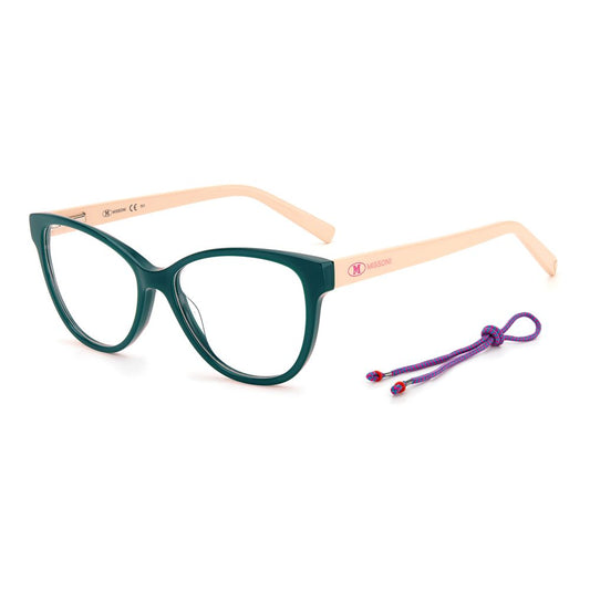 M Missoni Green Acetate Frames with 53/15/140 mm dimensions for women.