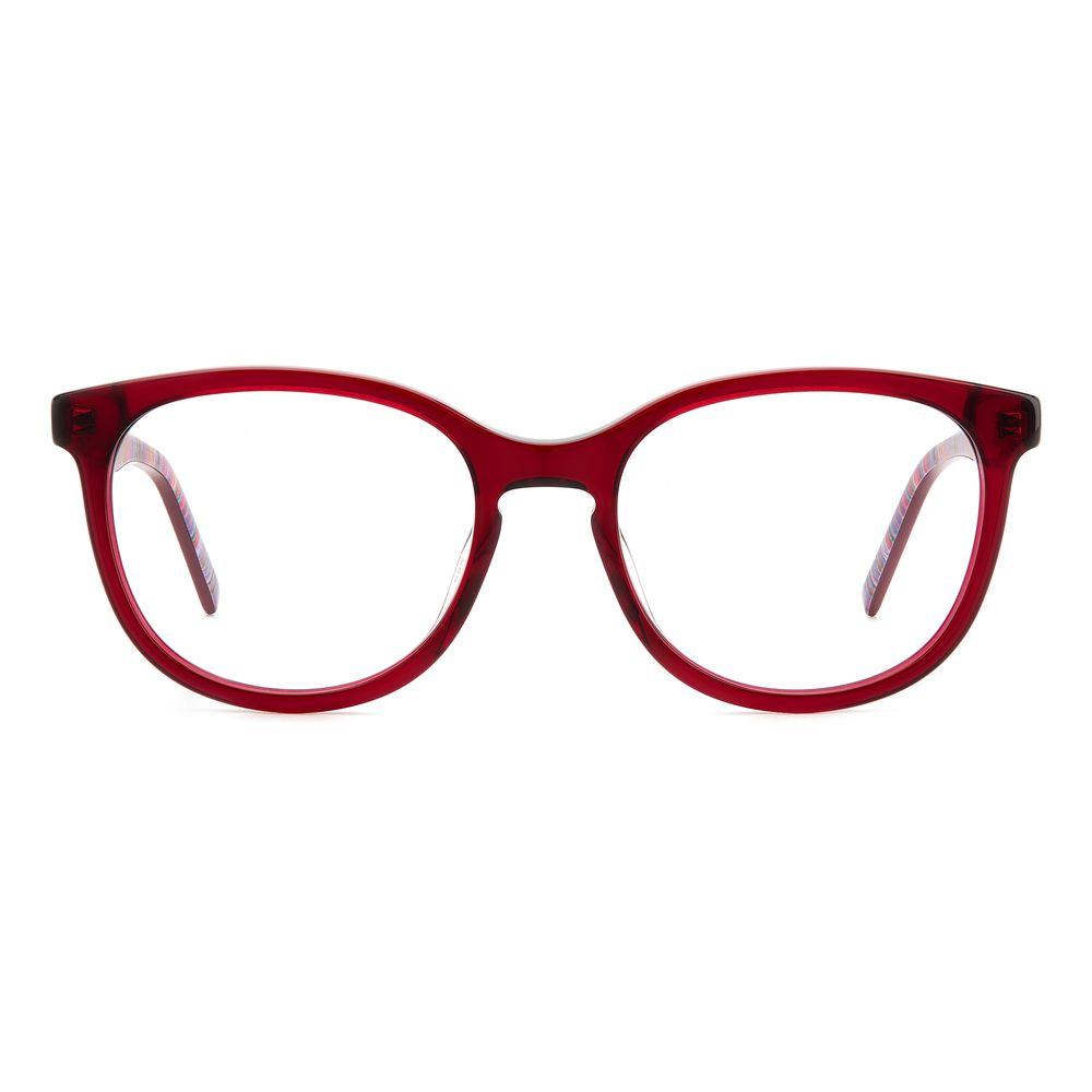 M Missoni Red Acetate Frames, women's eyeglasses, lens/bridge/temple size 52/18/140 mm