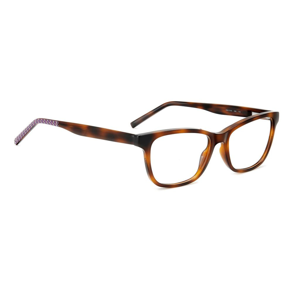 M Missoni Brown Acetate Frames with tortoiseshell design, model MMI0160086F21, featuring 52/16/140 mm dimensions for women.