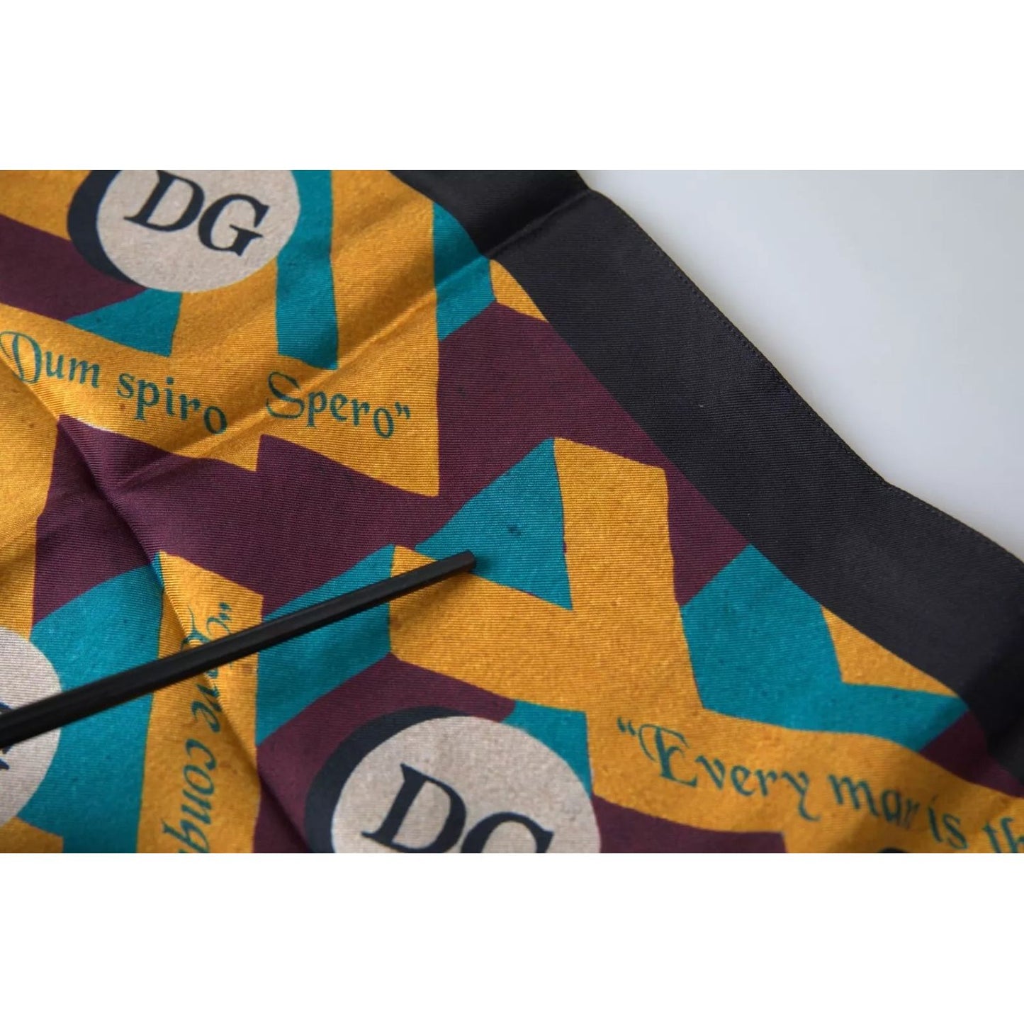 Dolce & Gabbana Multicolor Printed Square Handkerchief Scarf