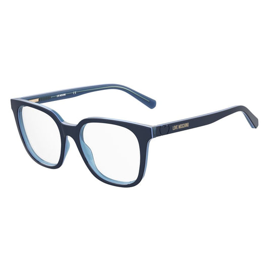 Love Moschino Blue Acetate Frames MOL590-PJP women's glasses with blue acetate, dimensions 52/17/140mm.