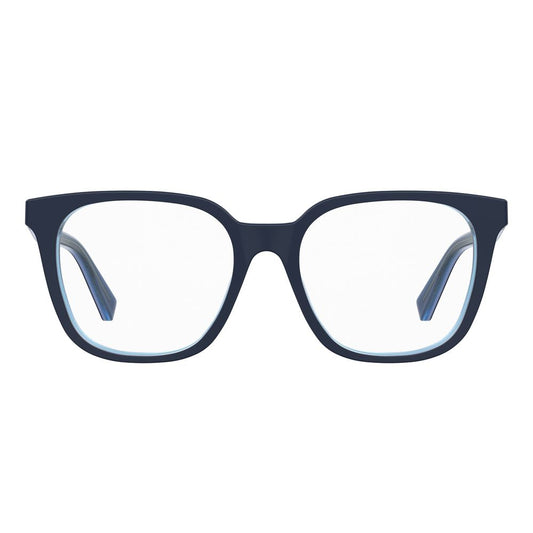 Love Moschino Blue Acetate Frames, MOL590-PJP, women's glasses in blue with acetate material, size 52/17/140 mm.