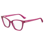 Moschino Fuchsia Acetate Frames for women, MOS595-MU1 with 54/17/140 mm measurements.