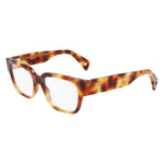 Lanvin Brown Acetate Frames LNV2601-217 eyeglasses with 52/18/140mm dimensions, stylish women's eyewear, acetate material.