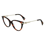 Lanvin Brown Acetate Frames for women, model LNV2614-214, 53/17/140 mm, elegant cat-eye design.