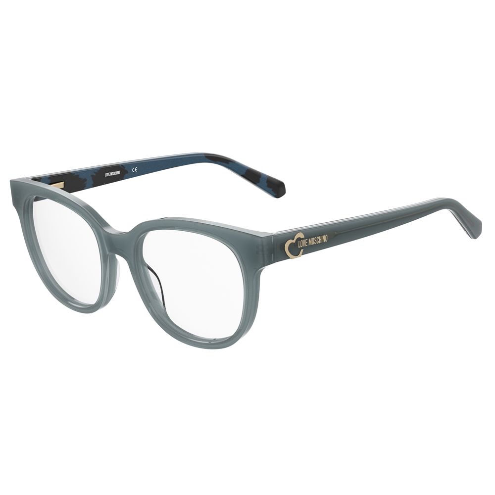 Love Moschino Blue Acetate Frames MOL599GF5F118 women's glasses, blue color, made from acetate, size 51/18/140mm.