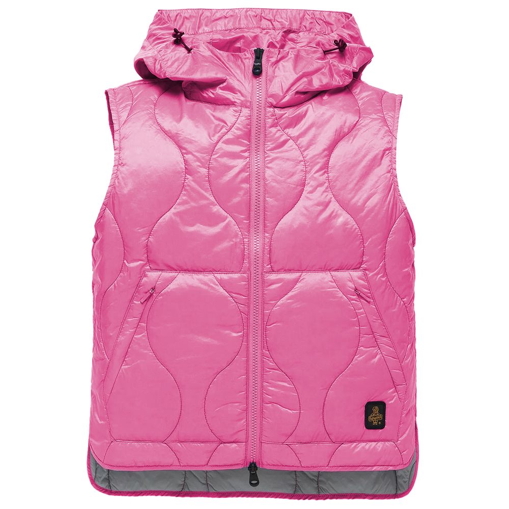 Front view with bag zipped and handles upright.