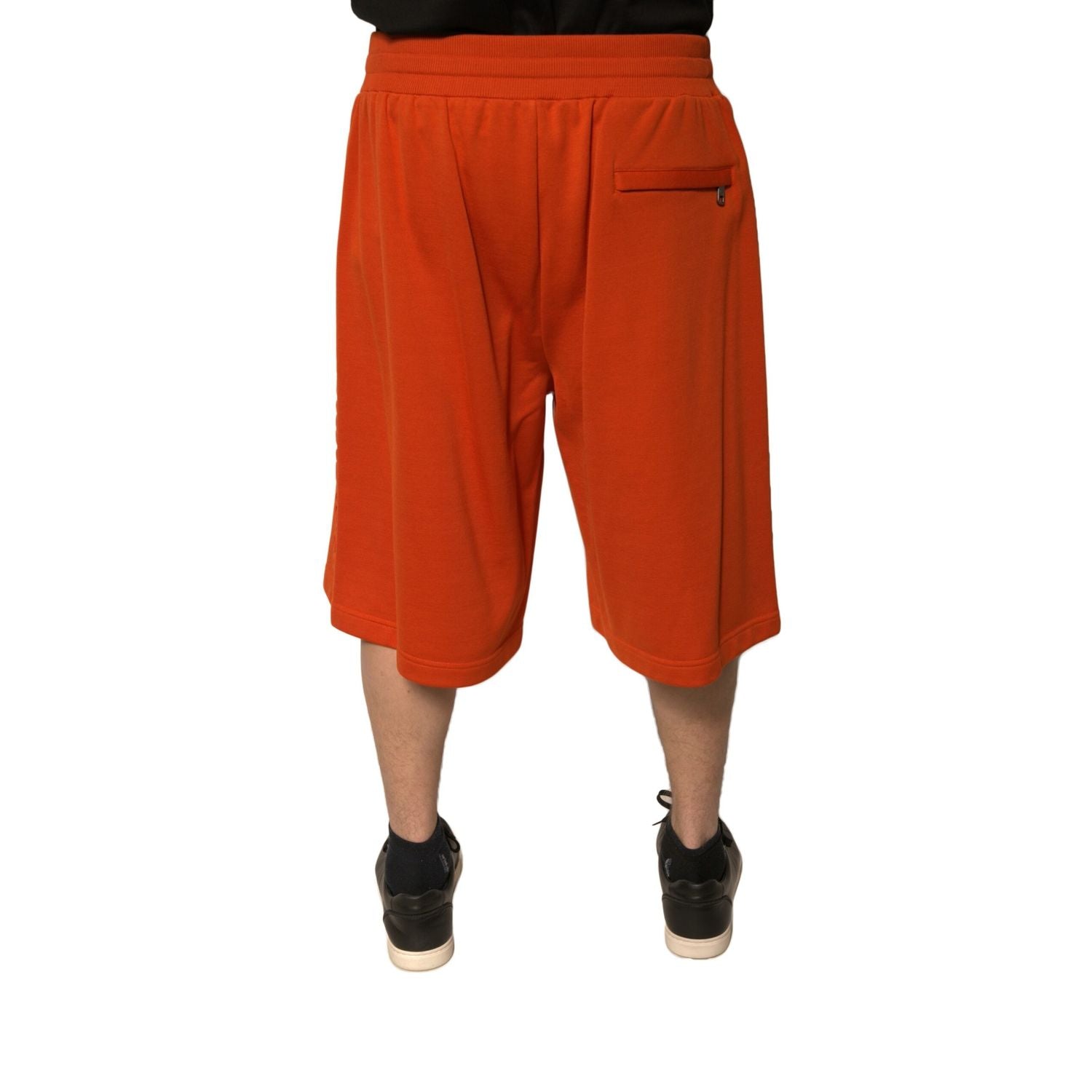 Dolce & Gabbana Orange Cotton Blend Men Bermuda Shorts