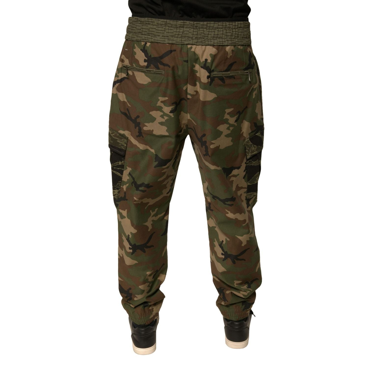 Dolce & Gabbana Multicolor Camouflage Cargo Sweatpants Pants