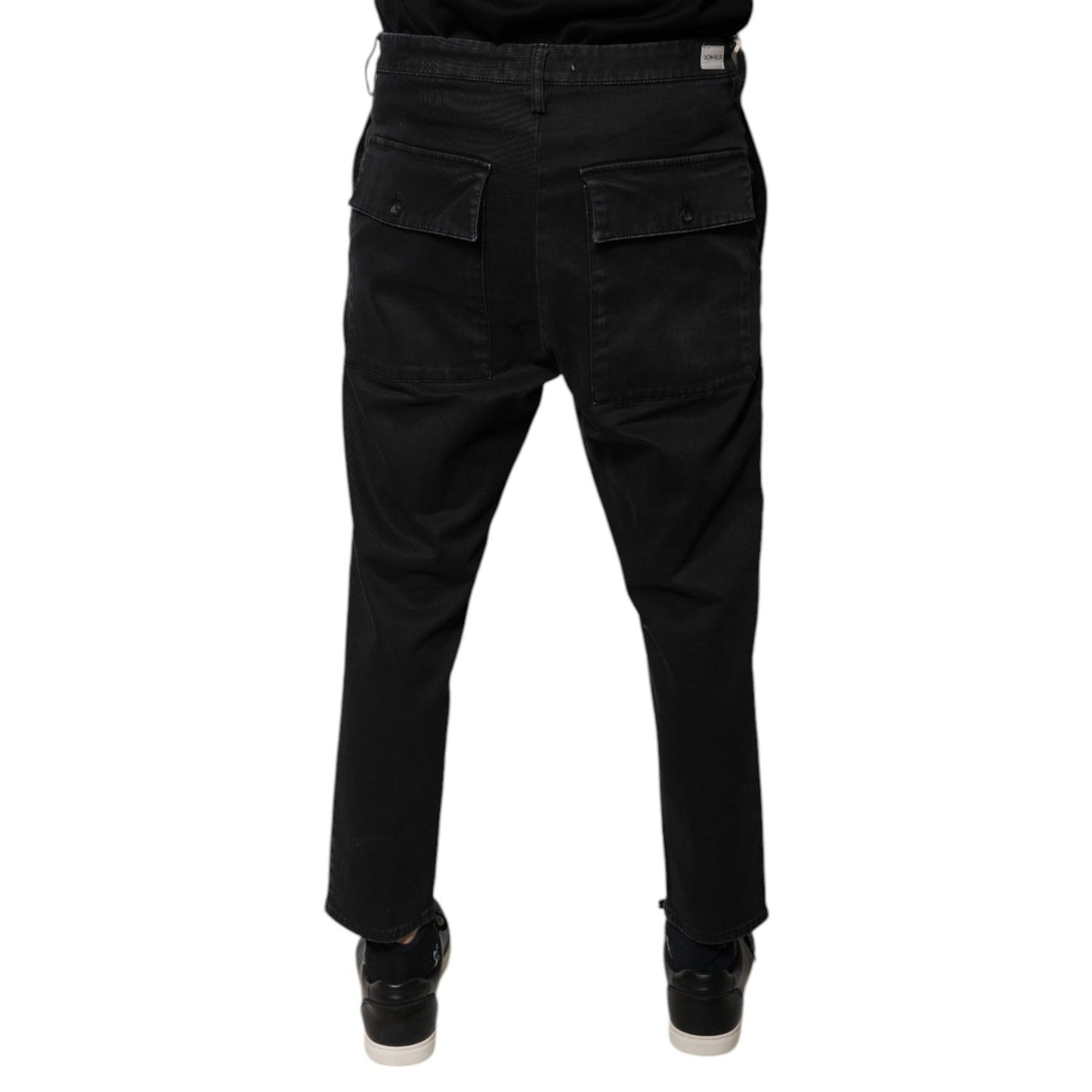 Dolce & Gabbana Black HOUSTON Men Cropped Denim Jeans