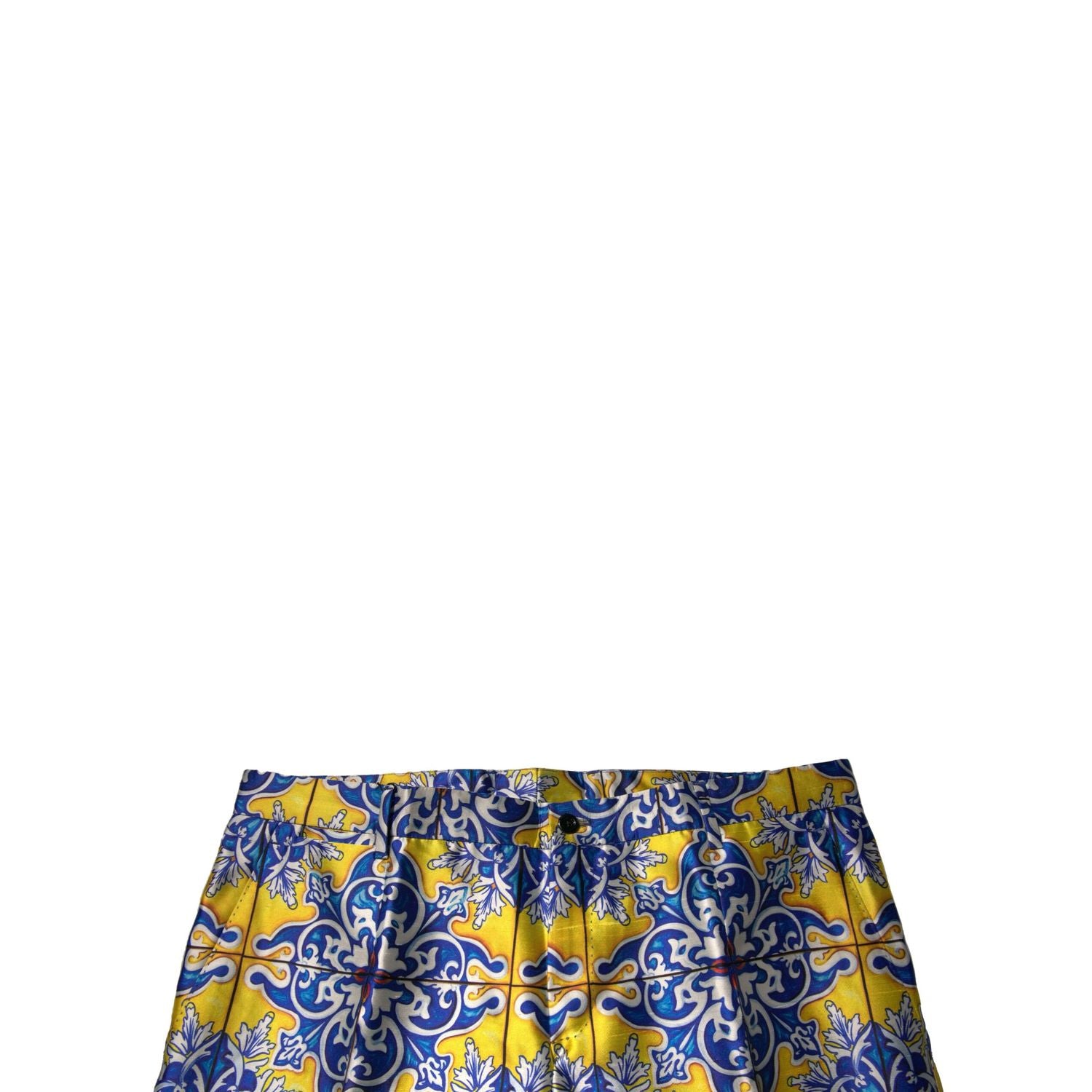 Dolce & Gabbana Multicolor MajolicaSilk Skinny Pants