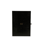Dolce & Gabbana Gold Tone Brass Crystal Branded Tie Clip Bar