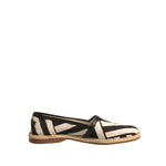 Dolce & Gabbana Black White Stripes Slip On Espadrille Shoes