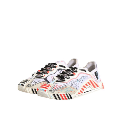 Dolce & Gabbana Multicolor Suede Fabric NS1 Sneakers Shoes