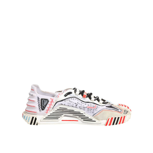Dolce & Gabbana Multicolor Suede Fabric NS1 Sneakers Shoes