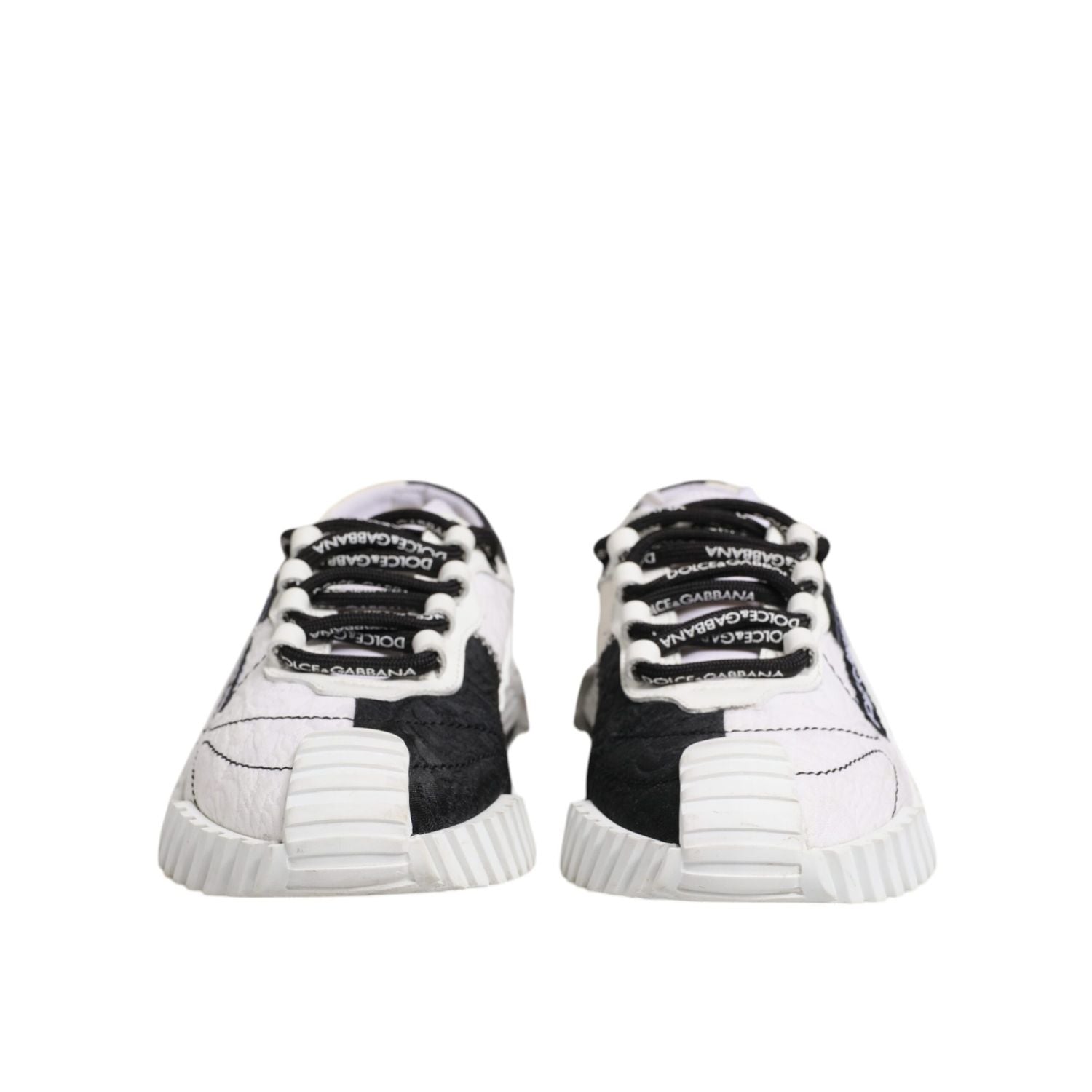 Dolce & Gabbana White Black NS1 Low Top Sneakers Shoes