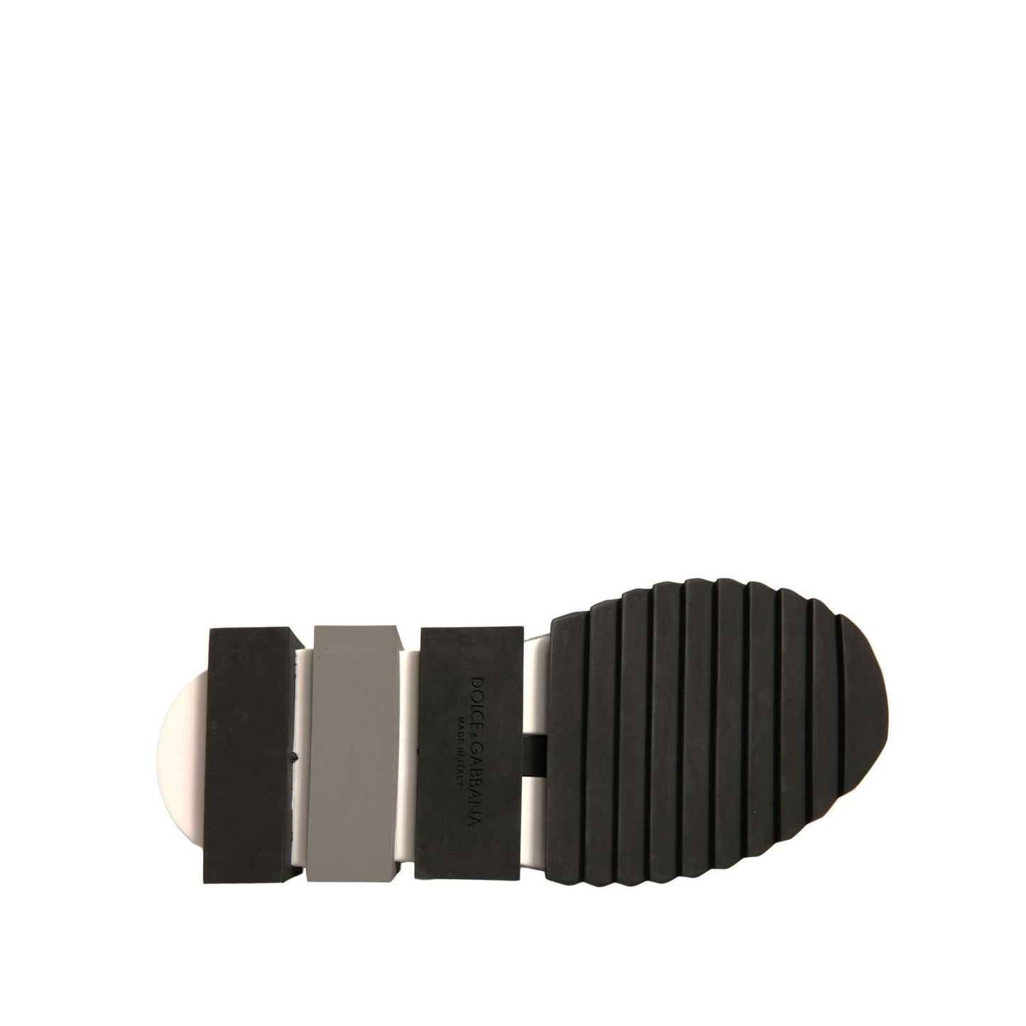 Dolce & Gabbana White Black Slip On Sorrento Sneakers Shoes