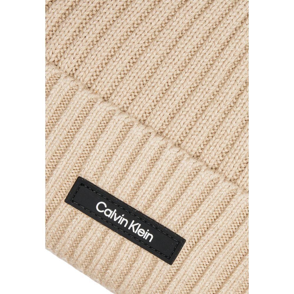 Calvin Klein Beige Organic Cotton Caps Baseball Hat CA-15182100127-UNI