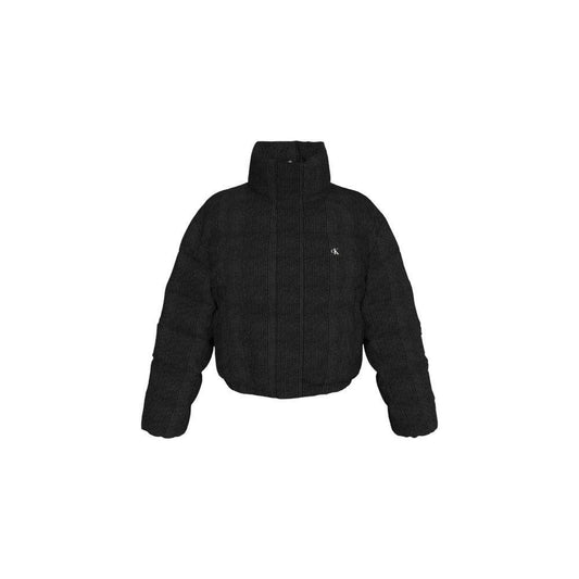 Calvin Klein Jeans Black Polyester Jackets & Coat CA-16503300009-IT38|XS