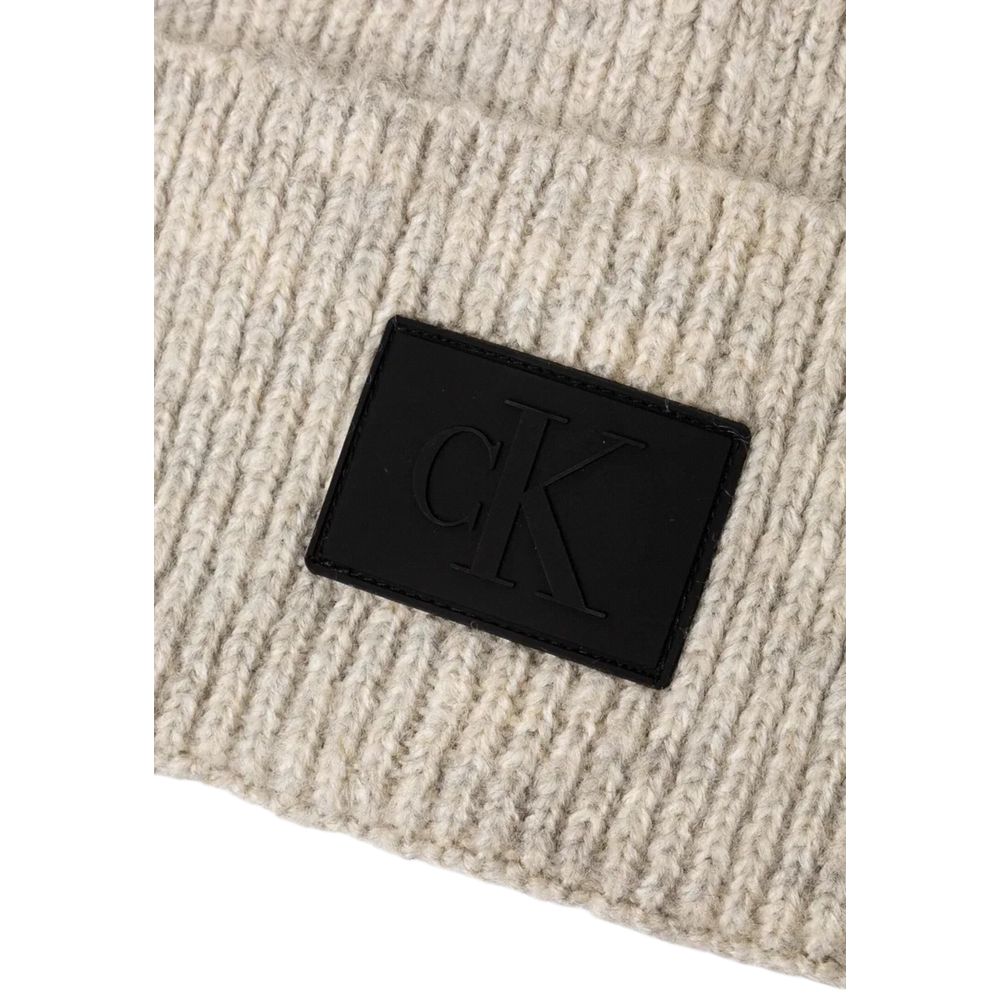 Calvin Klein Jeans Gray Marabou Cap (Baseball Hat)
