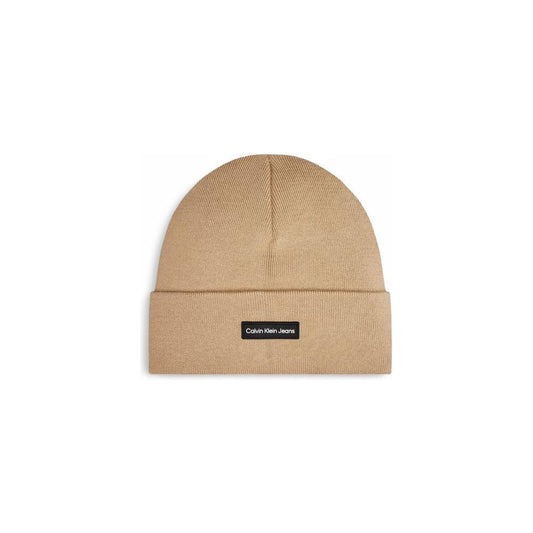 Calvin Klein Jeans Beige Recycled Polyester Caps Baseball Hat CA-14598900309-UNI