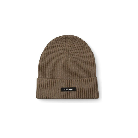 Calvin Klein Beige Organic Cotton Caps Baseball Hat CA-15182100309-UNI