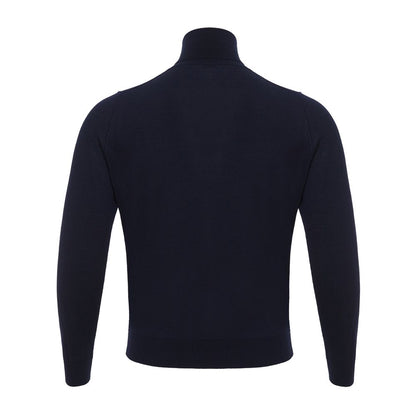Colombo Blue Cashmere Turtleneck