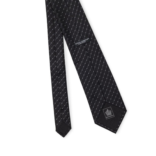 Dolce & Gabbana Black Silk Ties & Bowty DO&-8257676-8 CM
