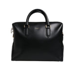 Dolce & Gabbana Black Calfskin Leather Heat Pressed Logo Briefcase Bag BAG4008