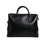 Dolce & Gabbana Black Calfskin Leather Heat Pressed Logo Briefcase Bag BAG4008