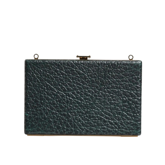 Dolce & Gabbana Black Leather Clutch Evening Crossbody Bag BAG1620