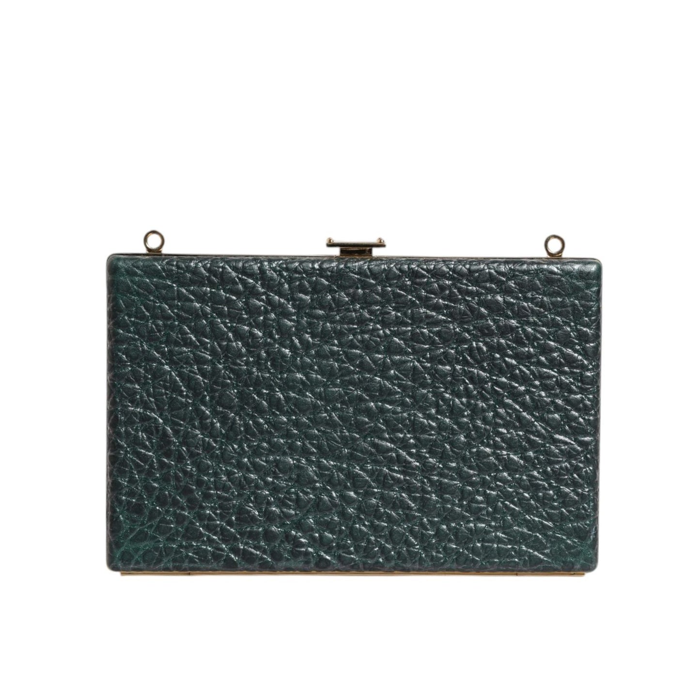 Dolce & Gabbana Black Leather Clutch Evening Crossbody Bag BAG1620