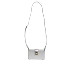 Dolce & Gabbana Metallic Silver DG BOX Leather Shoulder Strap Bag BAG1623