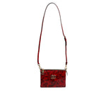 Dolce & Gabbana Red Exotic Leather DG Logo Women Crossbody Bag BAG4046