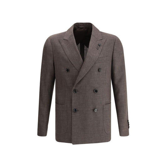 Lardini Blazer jacket with iconic pin LA-ES660AEESIF64522450-IT54 | XXL