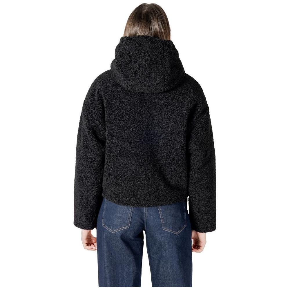 Calvin Klein Jeans Black Polyester Coat CA-16503400009-IT42|M