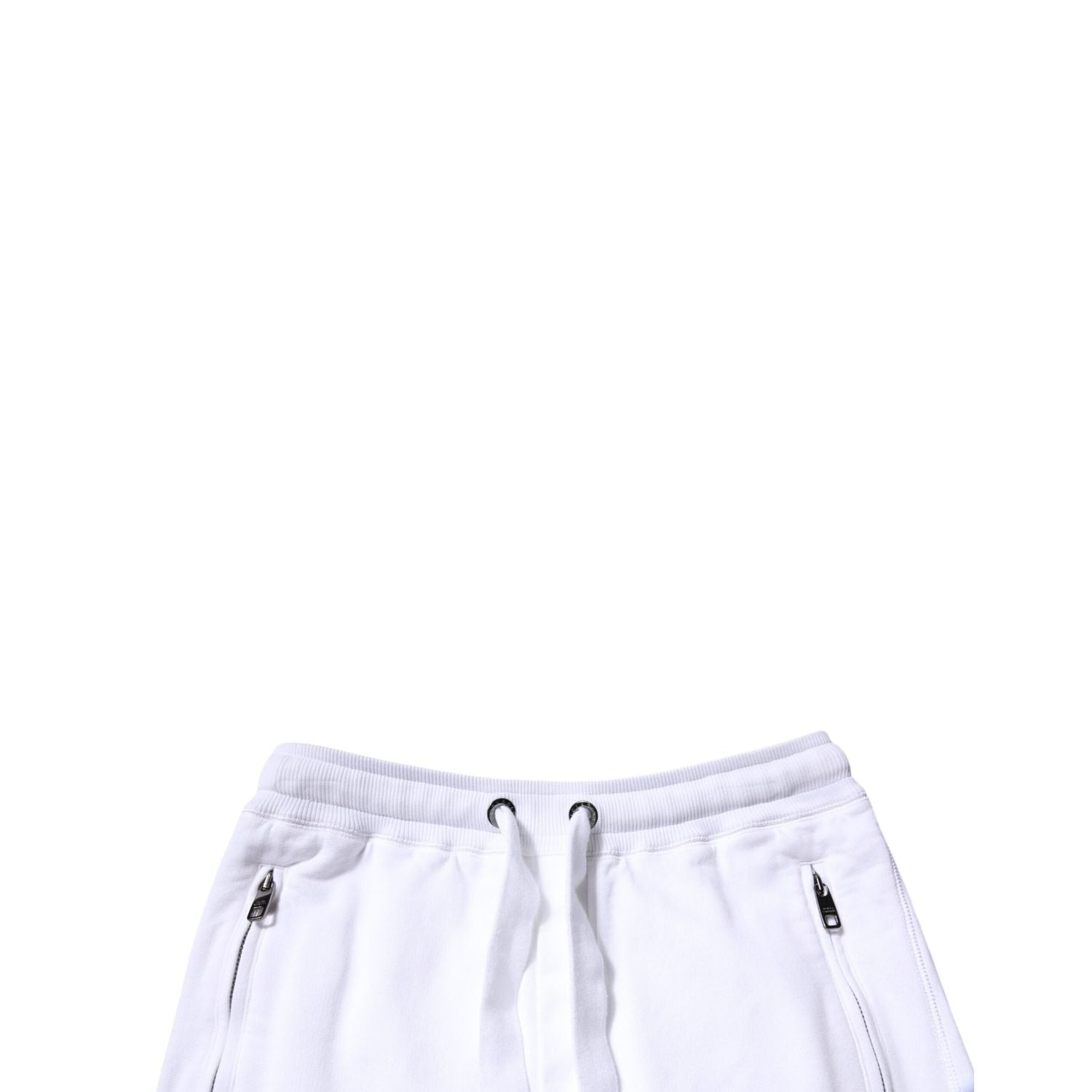 Dolce & Gabbana White Cotton Logo Jogger Pants