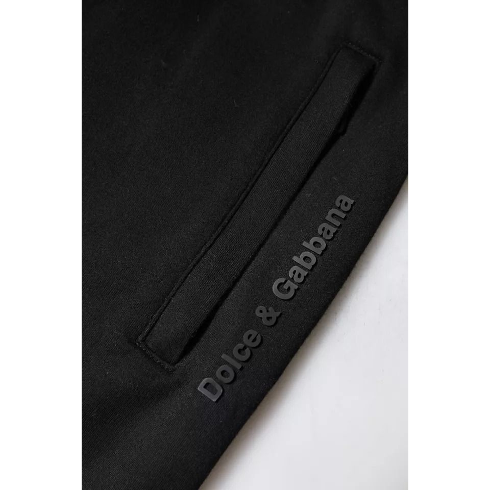 Dolce & Gabbana Black Cotton Jogger Jogging Pants