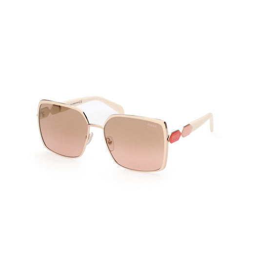Emilio Pucci White Metal Sunglasses EPEP01696024GAC