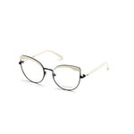 Emilio Pucci Black Metal Frames EP5131-55005 women's glasses in black metal with 55/19/140mm dimensions.